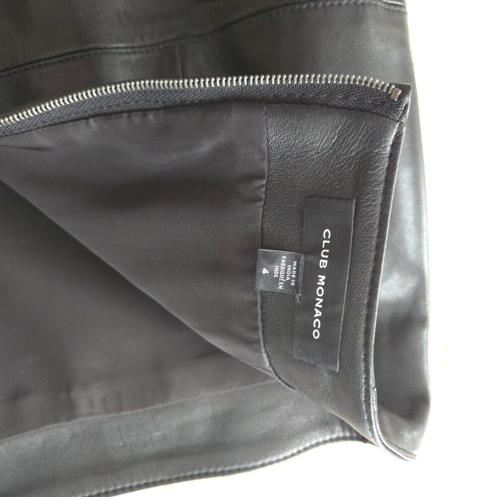 Club Monaco Leather Pencil Skirt - US 4 - Excellent Condition - Picture 4 of 7